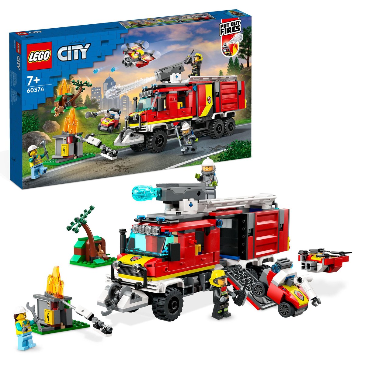 LEGO City - Straż pożarna Terenowy wóz gaśniczy straży pożarnej ZESTAW ...
