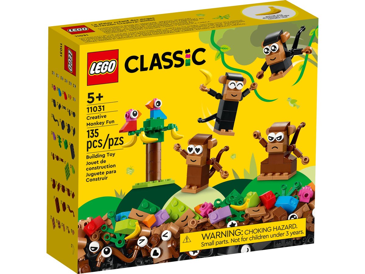 LEGO LEGO Classic, klocki, Kreatywna Małpia Zabawa, 11031