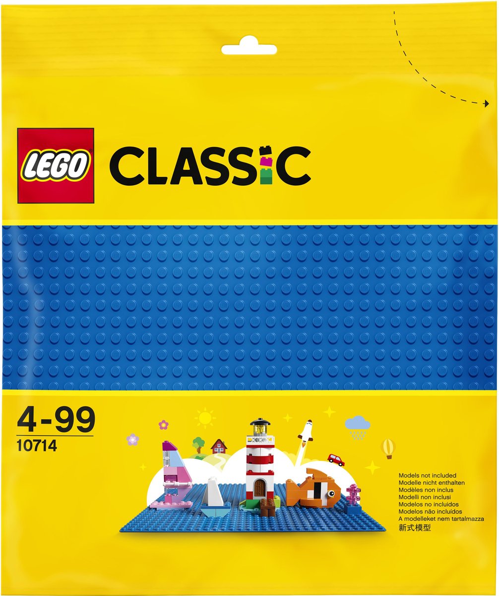 LEGO Classic, klocki Niebieska płytka konstrukcyjna, 10714