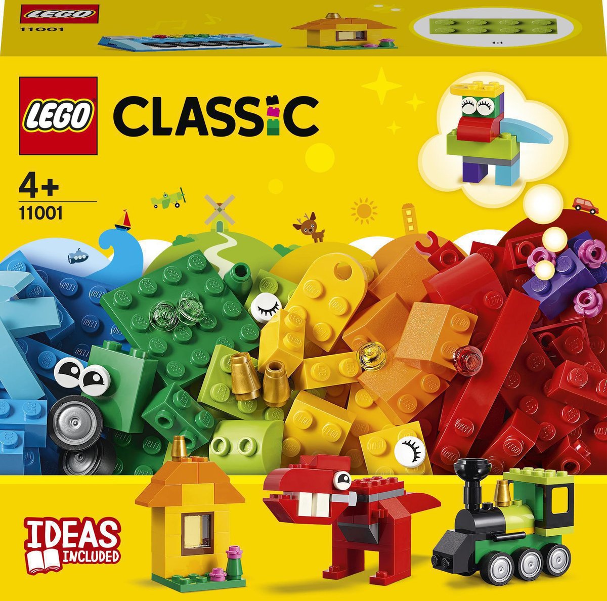 LEGO Classic, klocki + pomysły, 11001