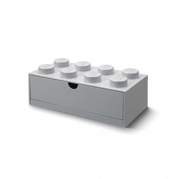 LEGO Classic, klocki, Szufladka Na Biurko Klocek, Brick 8, Szary, 40211740 - LEGO