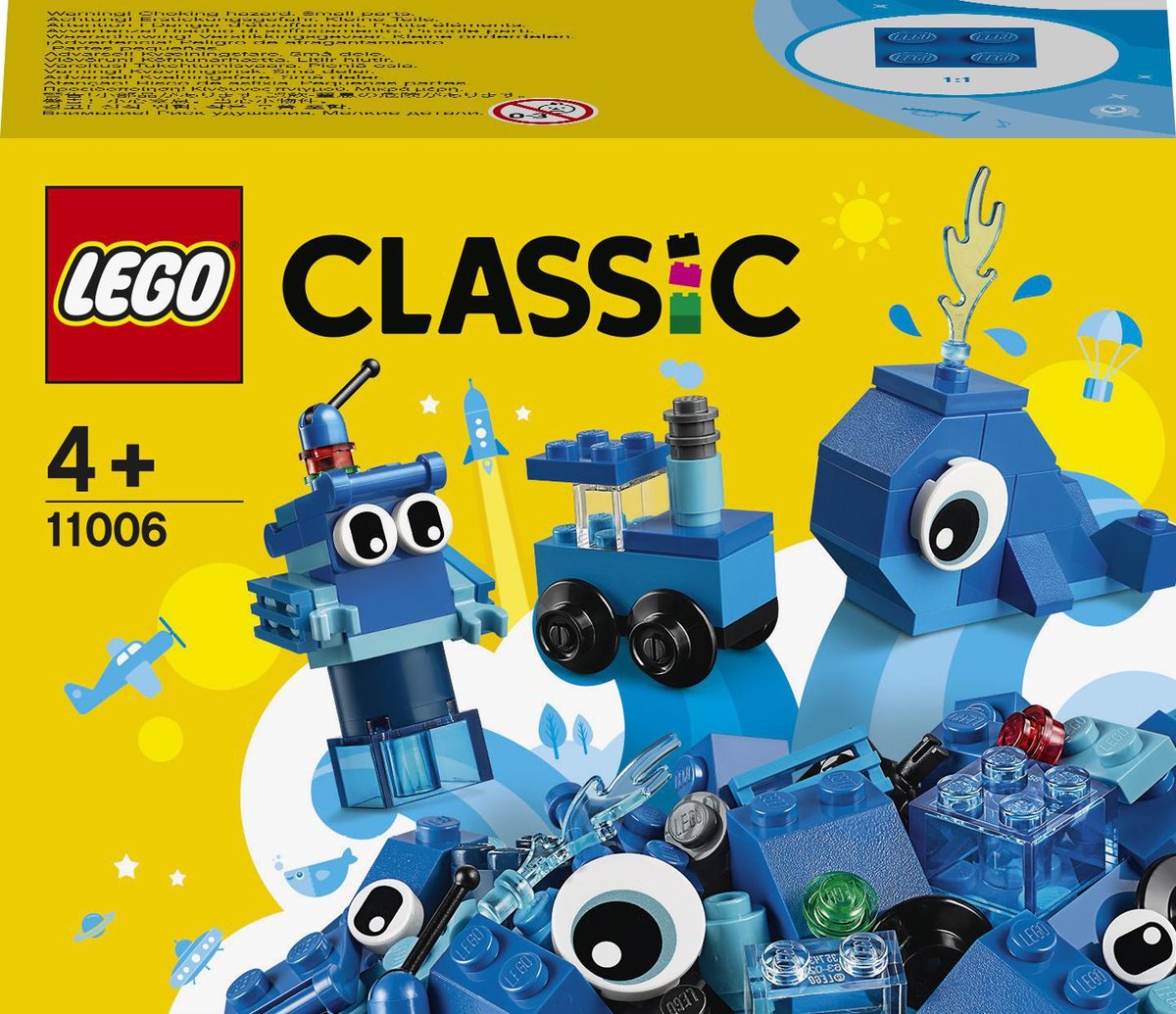 LEGO Classic, niebieskie klocki kreatywne, 11006