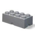LEGO Classic, Pojemnik Klocek, Brick 8, Ciemnoszary, 40041754 - LEGO