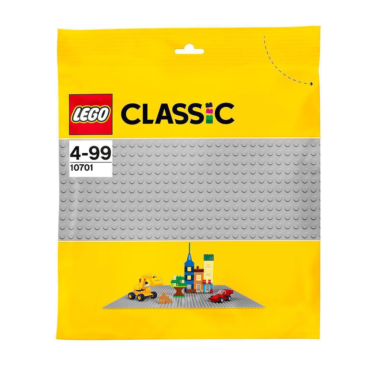 LEGO Classic, Szara płytka konstrukcyjna, 10701