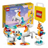 LEGO Creator 3 w 1 Magiczny jednorożec (31140) KLOCKI PREZENT + Torba Lego