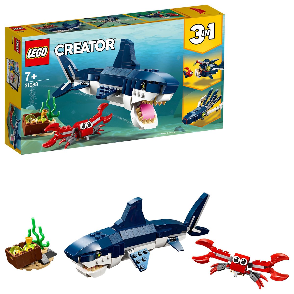 LEGO Creator 3 w 1, Morskie stworzenia, 31088