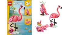 LEGO Creator 3 w 1 - Różowy Flaming Papuga Aksolotl - 31170
