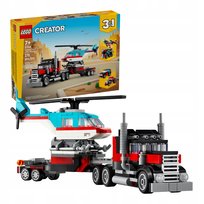 LEGO Creator 3w1 Ciężarówka z Platformą i Helikopterem (31146) PREZENT