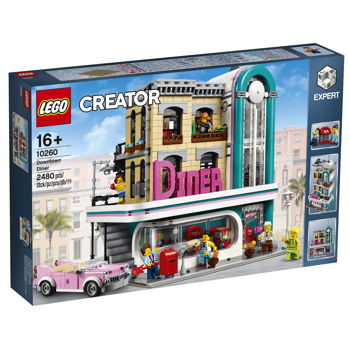 LEGO Creator Expert, klocki Bistro w śródmieściu, 10260