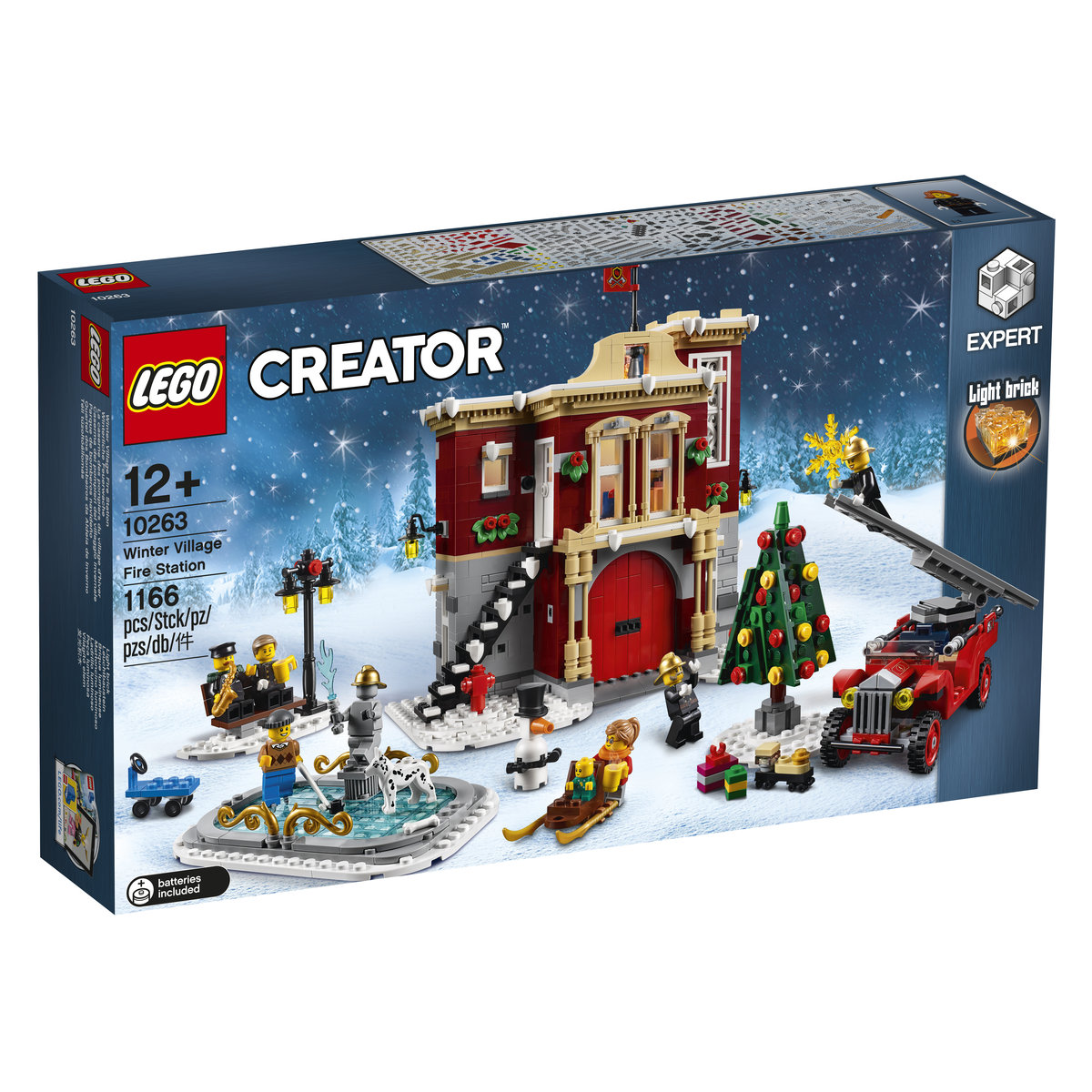 LEGO Creator Expert, klocki Remiza strażacka w zimowej wiosce, 10263