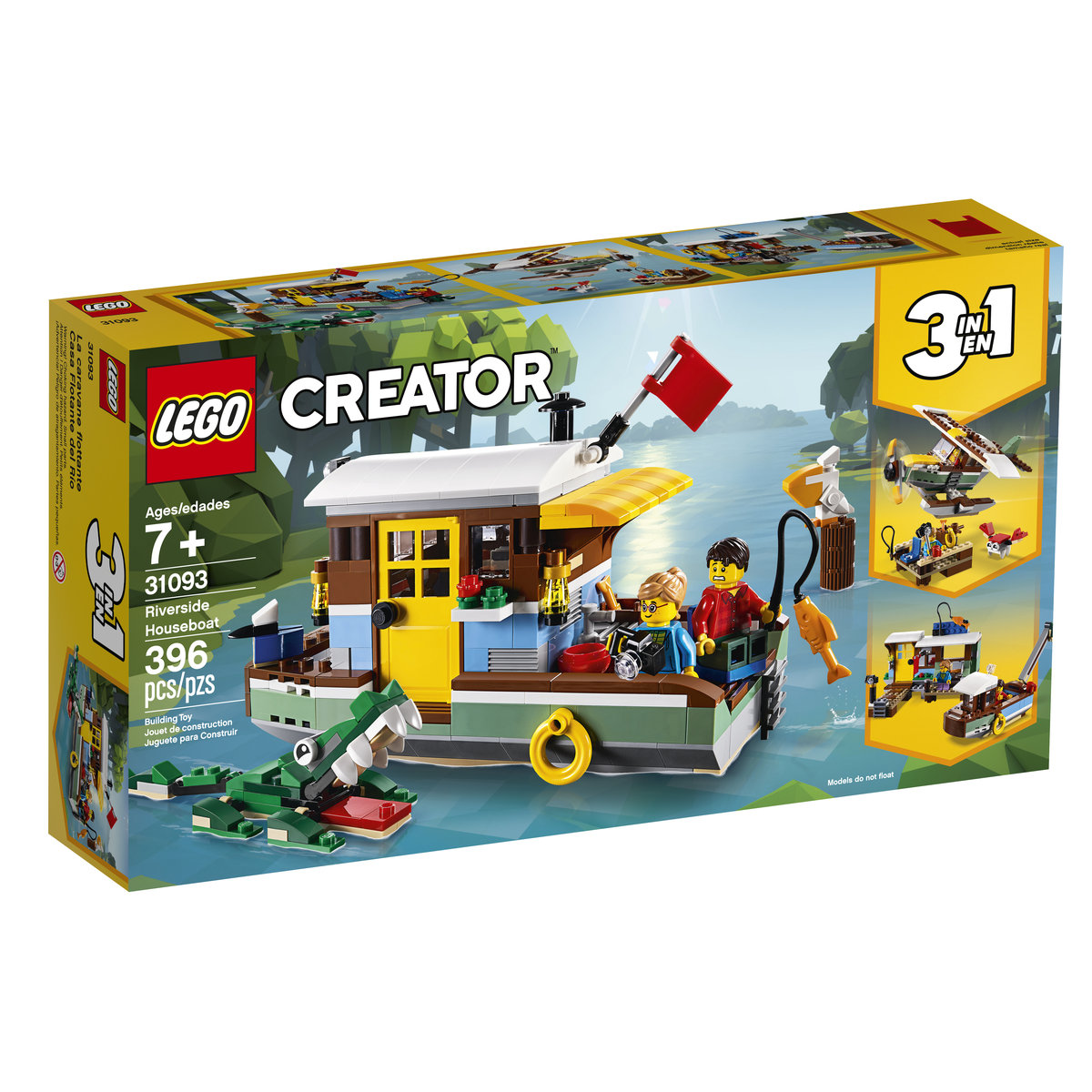 LEGO Creator, klocki Łódź mieszkalna, 31093
