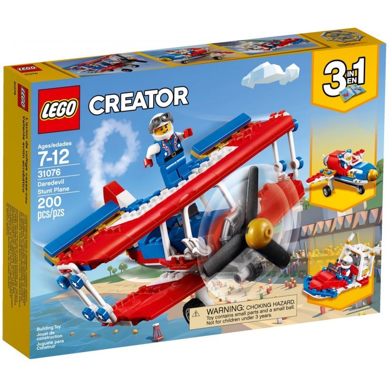 LEGO Creator, klocki Samolot kaskaderski, 31076
