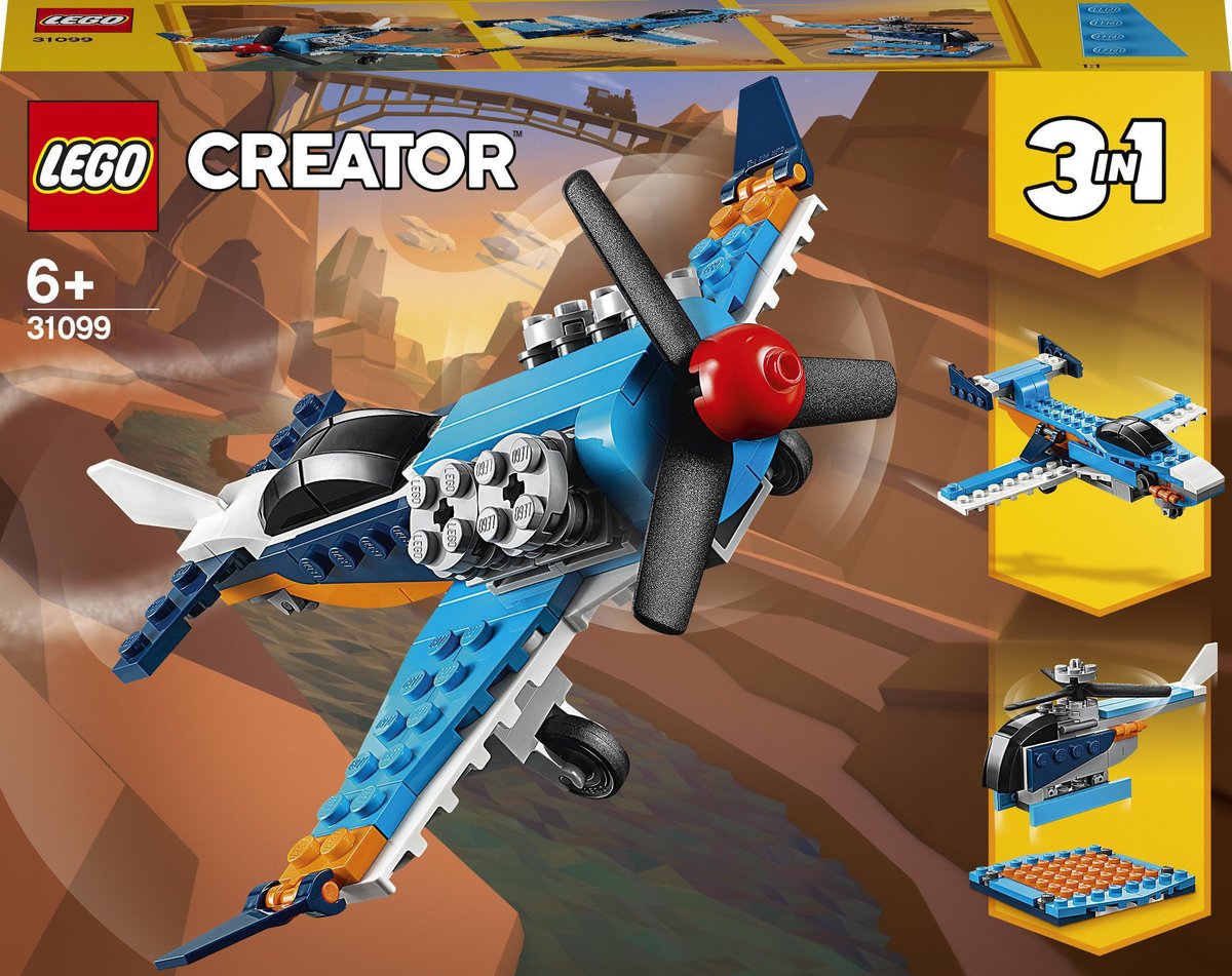 LEGO Creator, klocki Samolot Śmigłowy, 31099