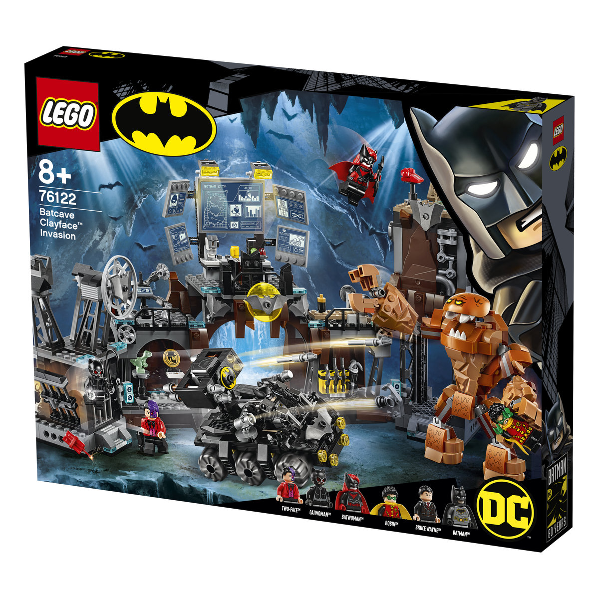 LEGO DC Batman, klocki Atak Clayface’a na Jaskinię Batmana, 76122