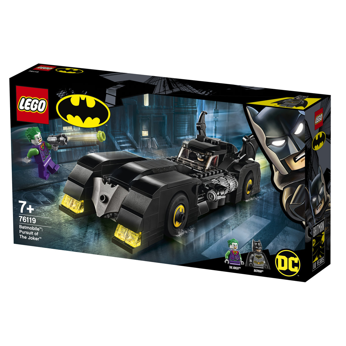 LEGO DC Batman, klocki, Batmobile: w pogoni za Jokerem, 76119