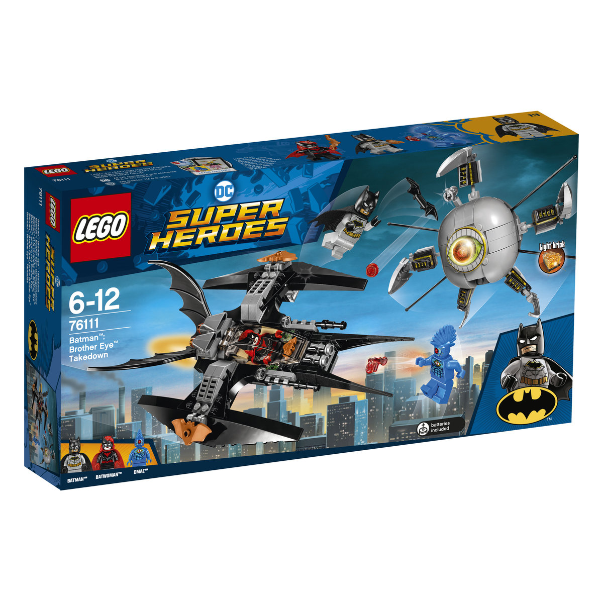 LEGO DC Batman, Super Heroes, klocki Batman: pojedynek z Brother Eye, 76111