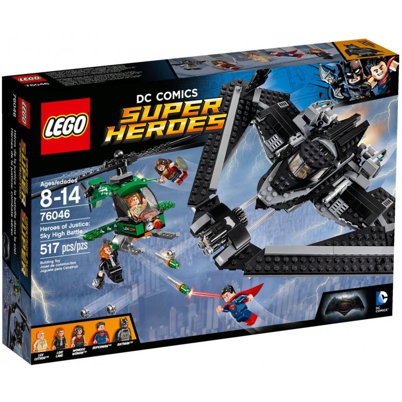 LEGO DC Comics, Super Heroes, klocki Bitwa powietrzna, 76046