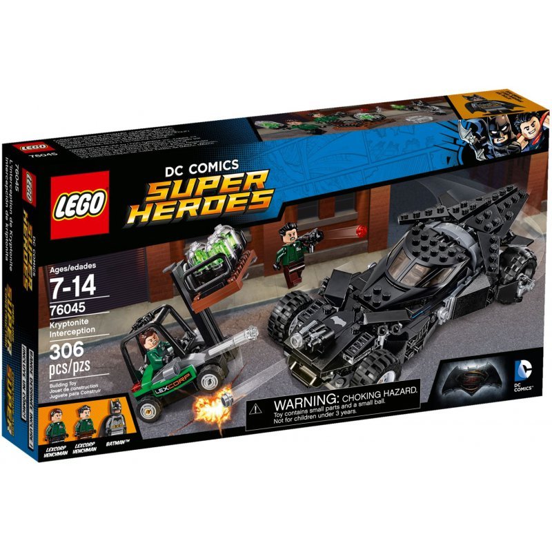 LEGO DC Comics, Super Heroes, klocki Przechwycenie kryptonitu, 76045