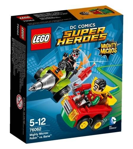 LEGO DC Comics, Super Heroes, klocki Robin kontra Bane, 76062