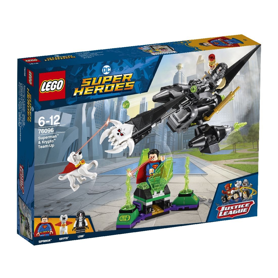 LEGO DC Comics, Super Heroes, klocki Superman i Krypto łączą siły, 76096