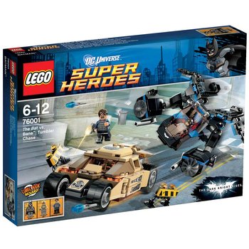 LEGO DC Universe Super Heroes, Batman, klocki Nietoperz kontra Bane: Pościg w tumblerze, 76001  - LEGO