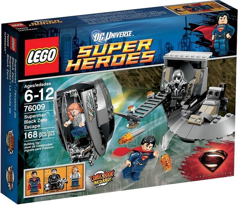 LEGO DC Universe Super Heroes, Superman, klocki Ucieczka Black Zero, 76009