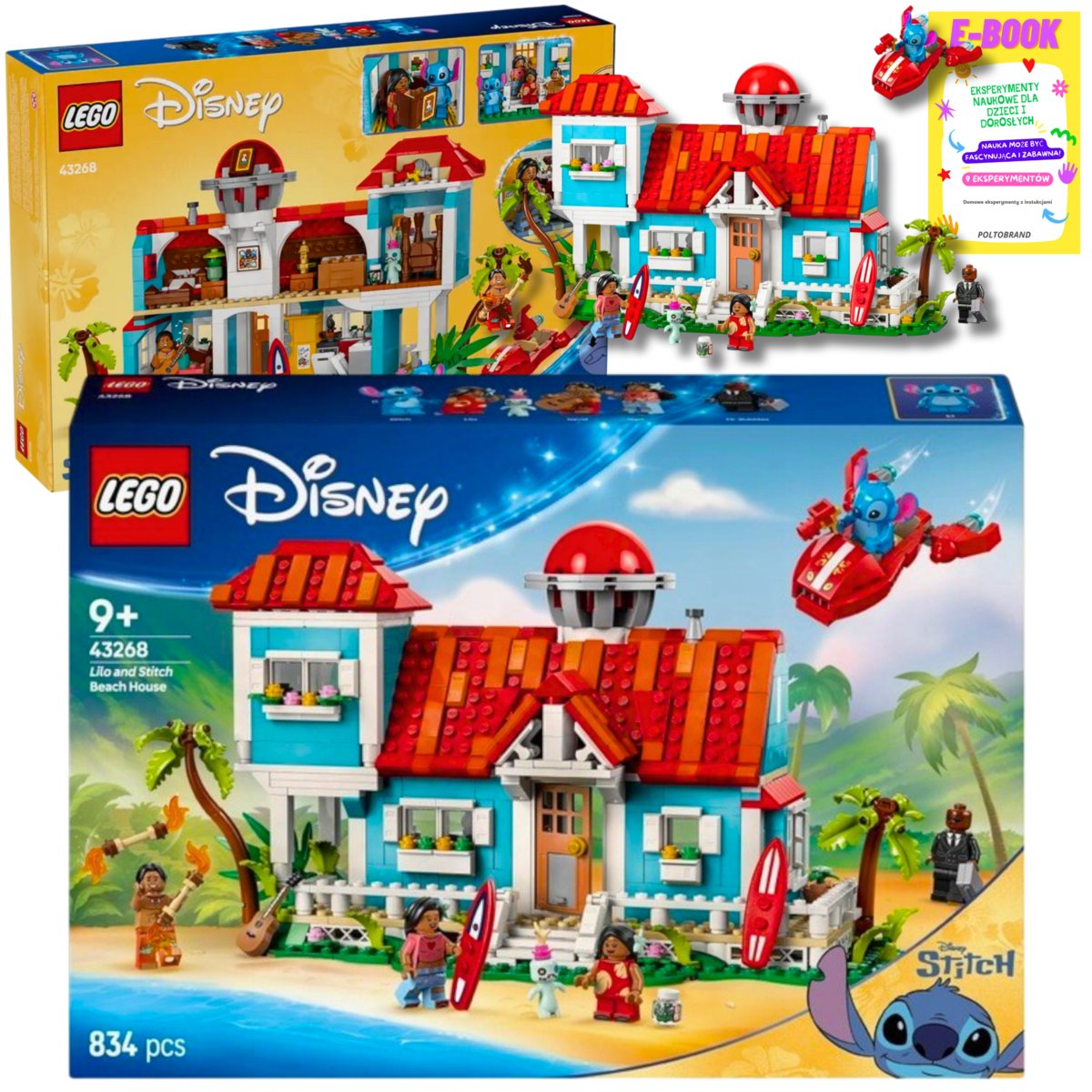 LEGO DISNEY CLASSIC Domek na plaży Lilo i Stitcha 43268 KLOCKI PREZENT + EBOOK
