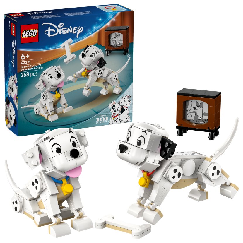 LEGO Disney 43271 101 dalmatyńczyków — Szczeniaczki Szczęściarz i Penny | One Piece 75638 Bitwa w Arlong Park
