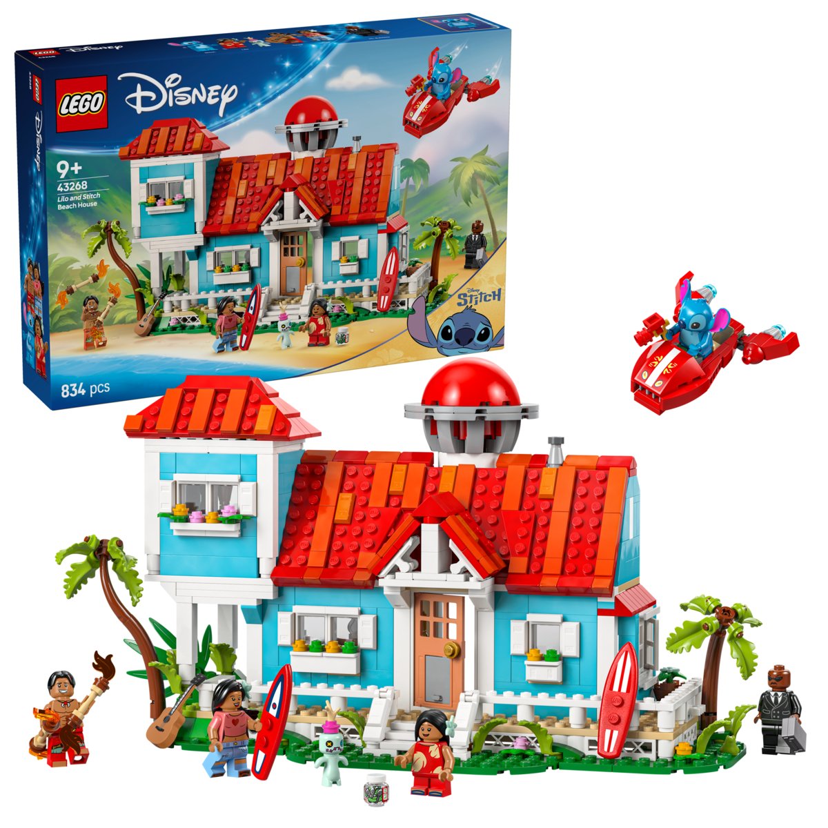 LEGO Disney, klocki, Domek na plaży Lilo i Stitcha, 43268