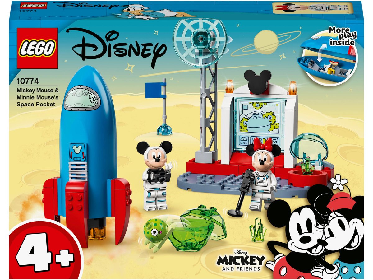 LEGO Disney, klocki, Mickey and Friends, Kosmiczna rakieta Myszki Miki i Minnie, 10774