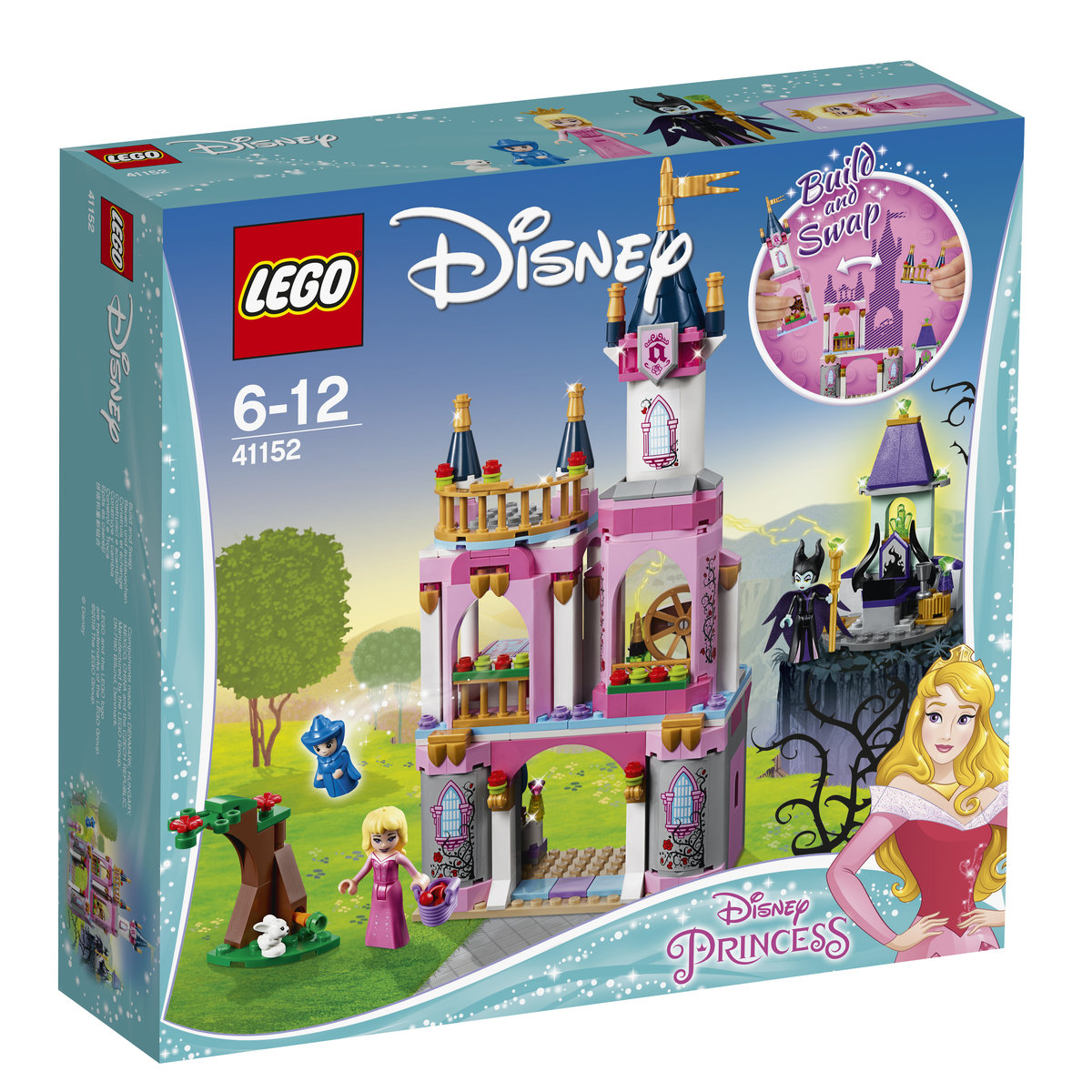 LEGO Disney Princess, klocki Bajkowy zamek Śpiącej Królewny, 41152