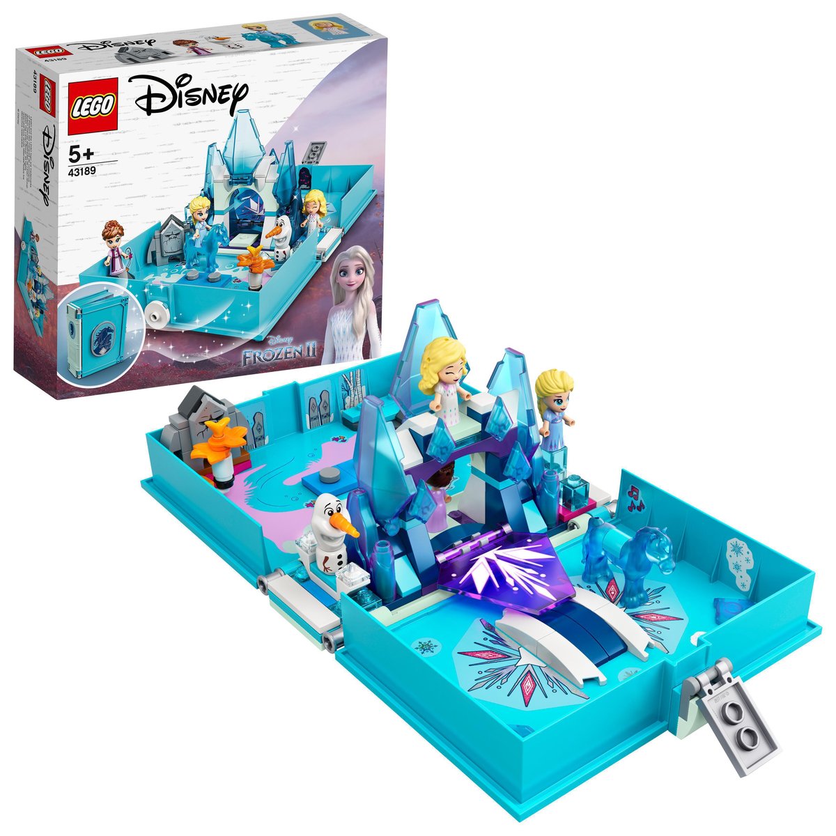 LEGO Disney Princess, klocki, Książka z przygodami Elsy i Nokka, 43189