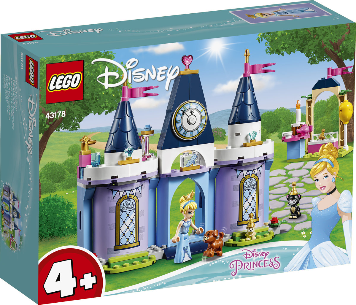 LEGO Disney Princess, klocki Przyjęcie w zamku Kopciuszka, 43178