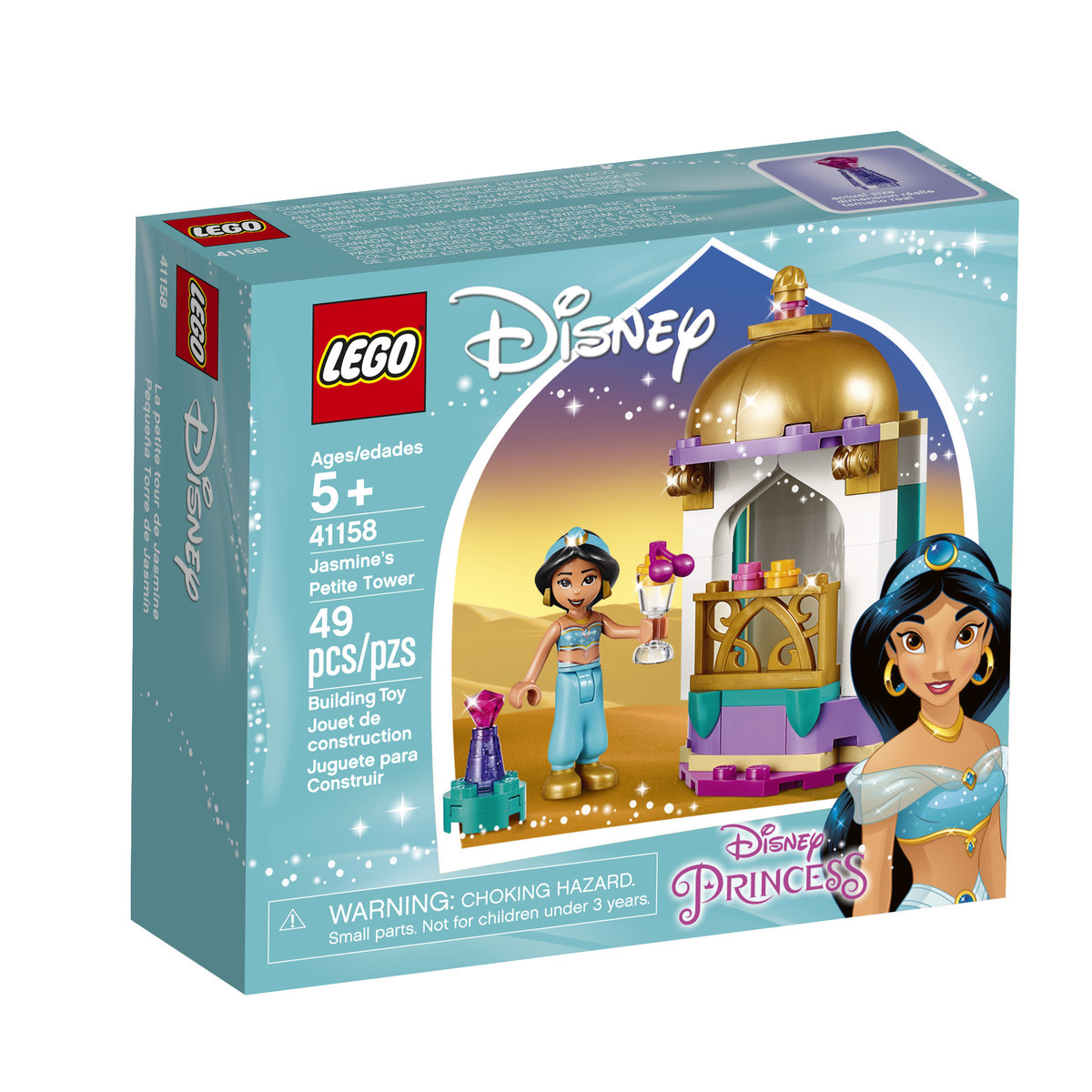 LEGO Disney Princess, klocki Wieżyczka Dżasminy, 41158