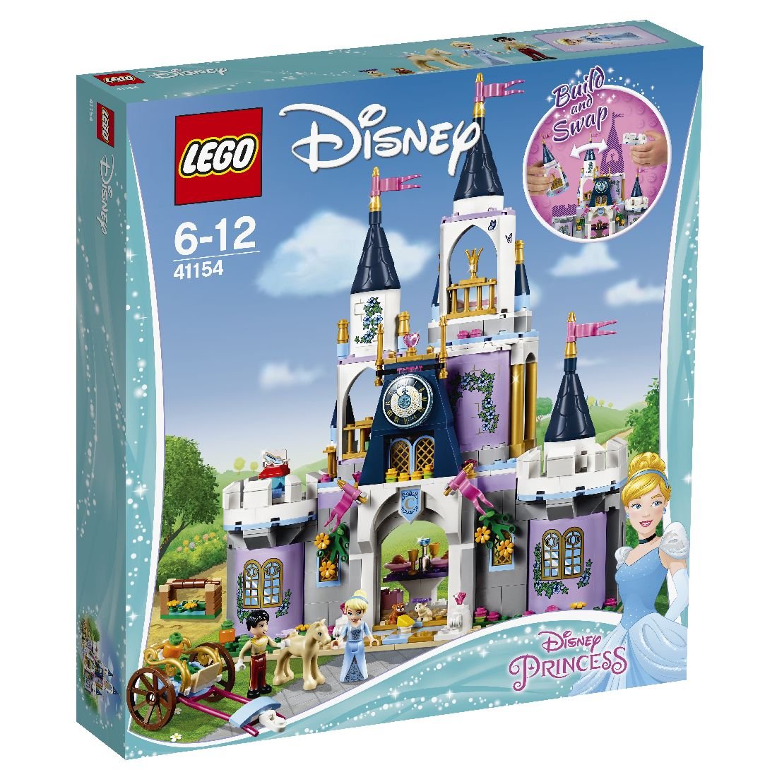 LEGO Disney Princess, klocki Wymarzony zamek Kopciuszka, 41154
