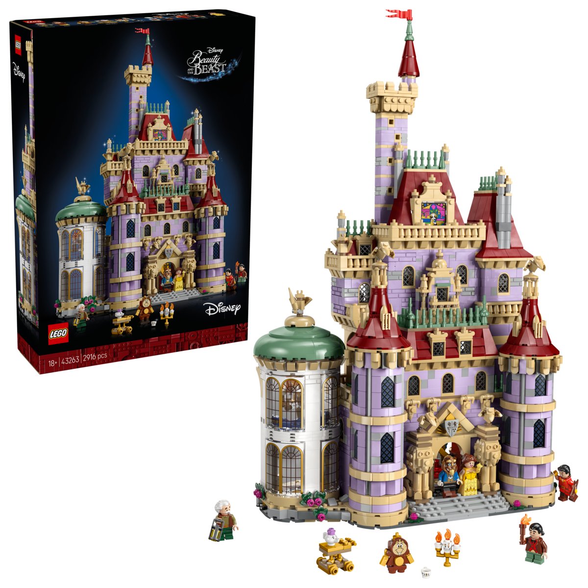 LEGO LEGO Disney Princess, klocki, Zamek z Pięknej i Bestii, 43263