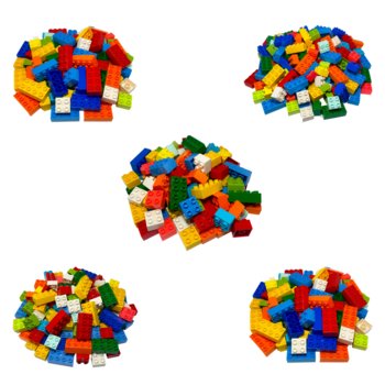 LEGO® DUPLO® 10 klocków 2x4 i 50 klocków 2x2 w różnych kolorach - 3437 3011 NOWOŚĆ! Ilość 50x - LEGO
