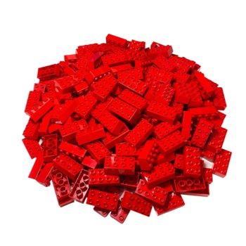 LEGO® DUPLO® 2x4 klocki czerwone - 3011 NOWOŚĆ! Ilość 100x - LEGO