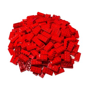 LEGO® DUPLO® 2x4 klocki czerwone - 3011 NOWOŚĆ! Zestaw 25 klocków - LEGO