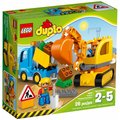 LEGO DUPLO, klocki Ciężarówka i koparka gąsienicowa, 10812 - LEGO