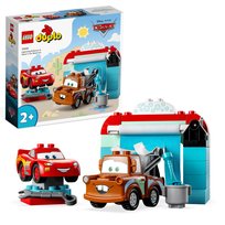 LEGO DUPLO, klocki Disney and Pixar’s Cars, Zygzak McQueen i Złomek - myjnia, 10996