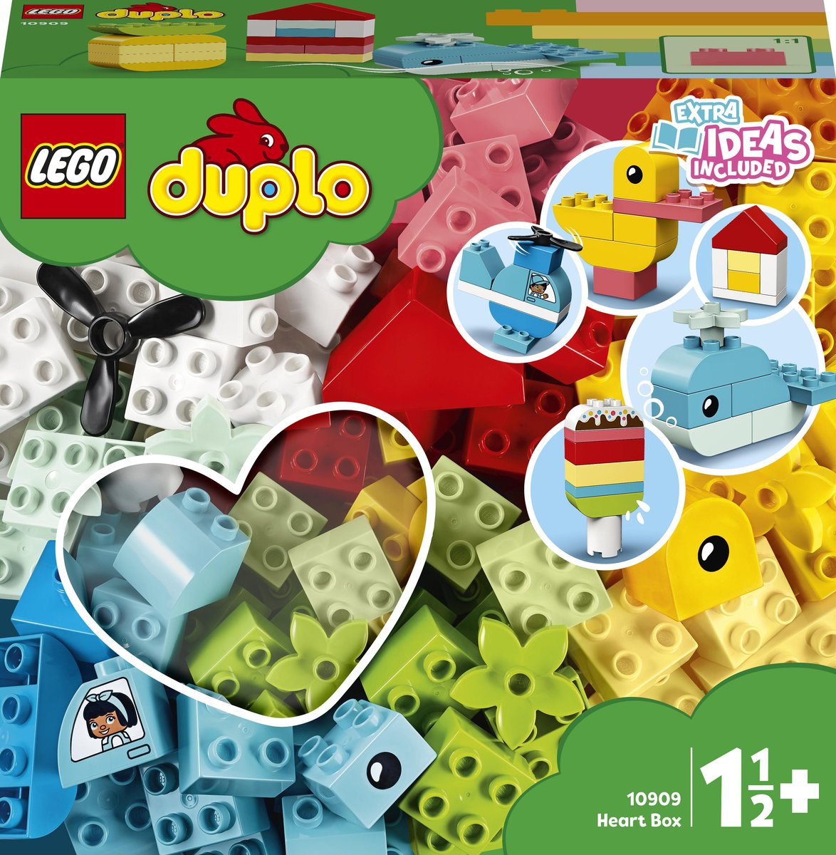 LEGO DUPLO, klocki Pudełko Z Serduszkiem, 10909