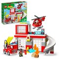 LEGO DUPLO, klocki Remiza strażacka i helikopter, 10970 - LEGO