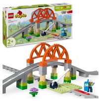 LEGO DUPLO, klocki, Town Most i tory kolejowe — zestaw rozszerzający, 10426