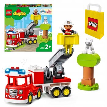 LEGO Duplo Straż pożarna Samochód Wóz strażacki 10969 Duże Klocki dla 2 3 4 - LEGO