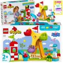 LEGO DUPLO Świnka Peppa Wesołe miasteczko KLOCKI PREZENT 10453 + EBOOK