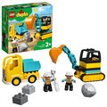 LEGO DUPLO, Town, klocki Ciężarówka i koparka gąsienicowa, 10931 - LEGO
