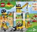 LEGO DUPLO, Town, klocki Żuraw wieżowy i budowa, 10933 - LEGO