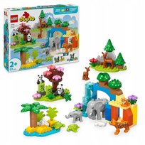 LEGO Duplo - Zwierzęta Rodzina Dzikich Zwierząt panda słoń LEGO PREZENT DLA CHŁOPCA DZIEWCZYNKI DZIECI
