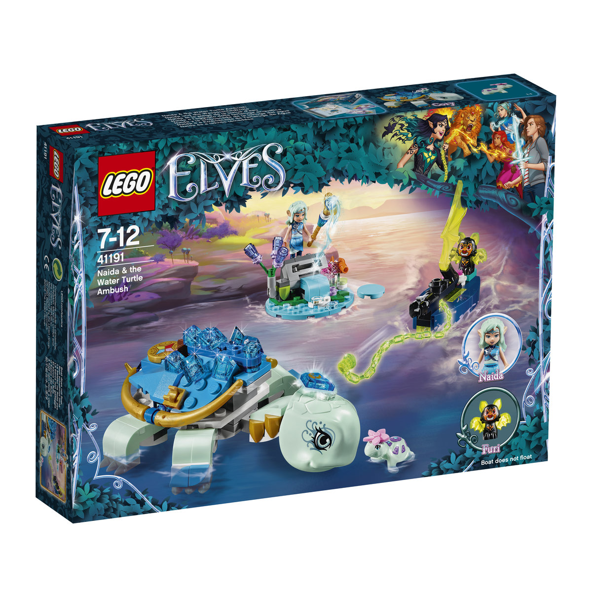 LEGO LEGO Elves, klocki Naida i zasadzka na żółwia wody, 41191